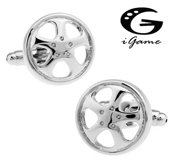 Men'S Fashion Hub - IGame Novel Silver Color Abotoaduras, Cubos