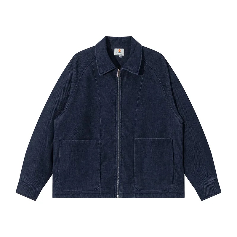 Corduroy Jacket Men - Casaco Parka Masculino de Inverno Acolchoado