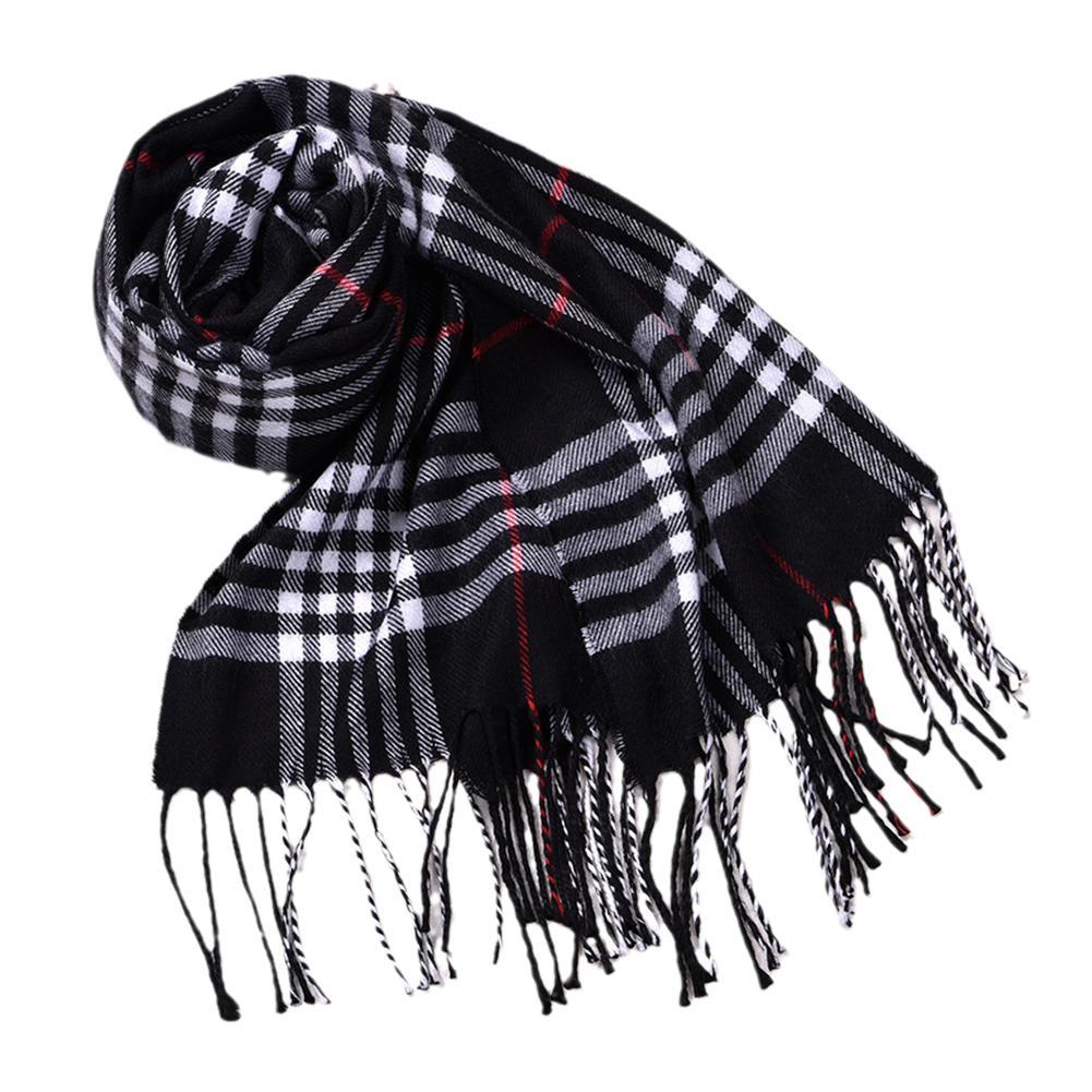 Men Scarf Wool - Lenços de inverno estilo britânico, xales