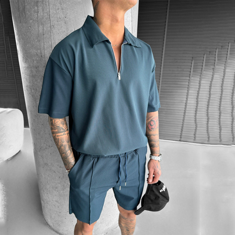 Men'S Fashion Color - Conjunto Masculino Americano de Verão 2026: