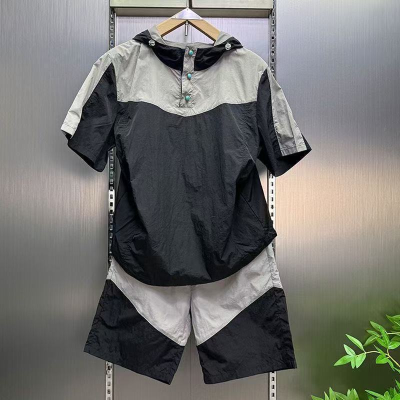 Men'S Fashion Color - Conjunto de verão de secagem rápida,