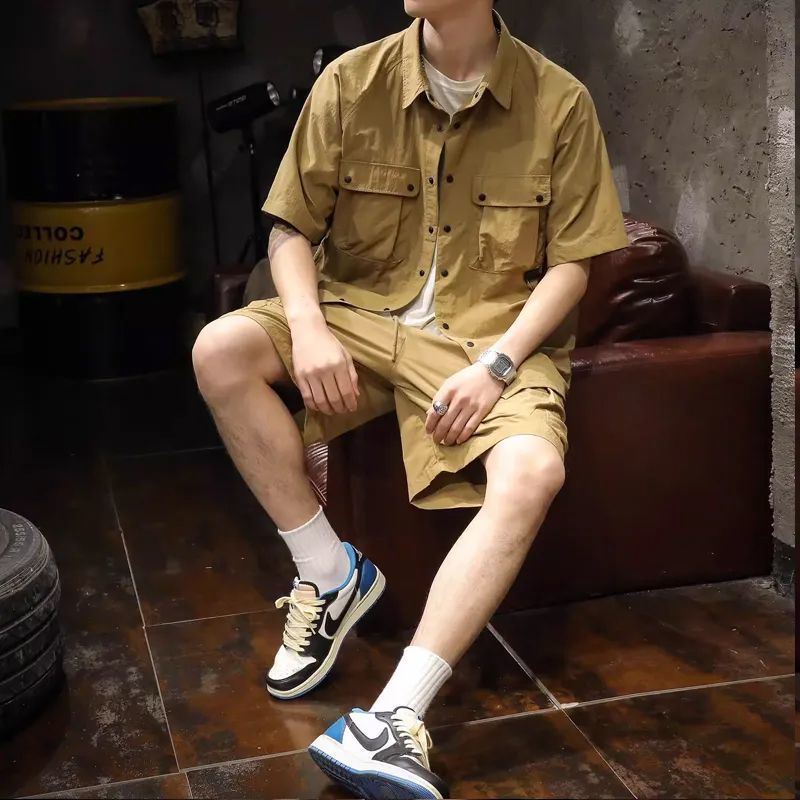 Men'S Fashion Essentials 2025 - Nenhum logotipo cáqui homem define moda
