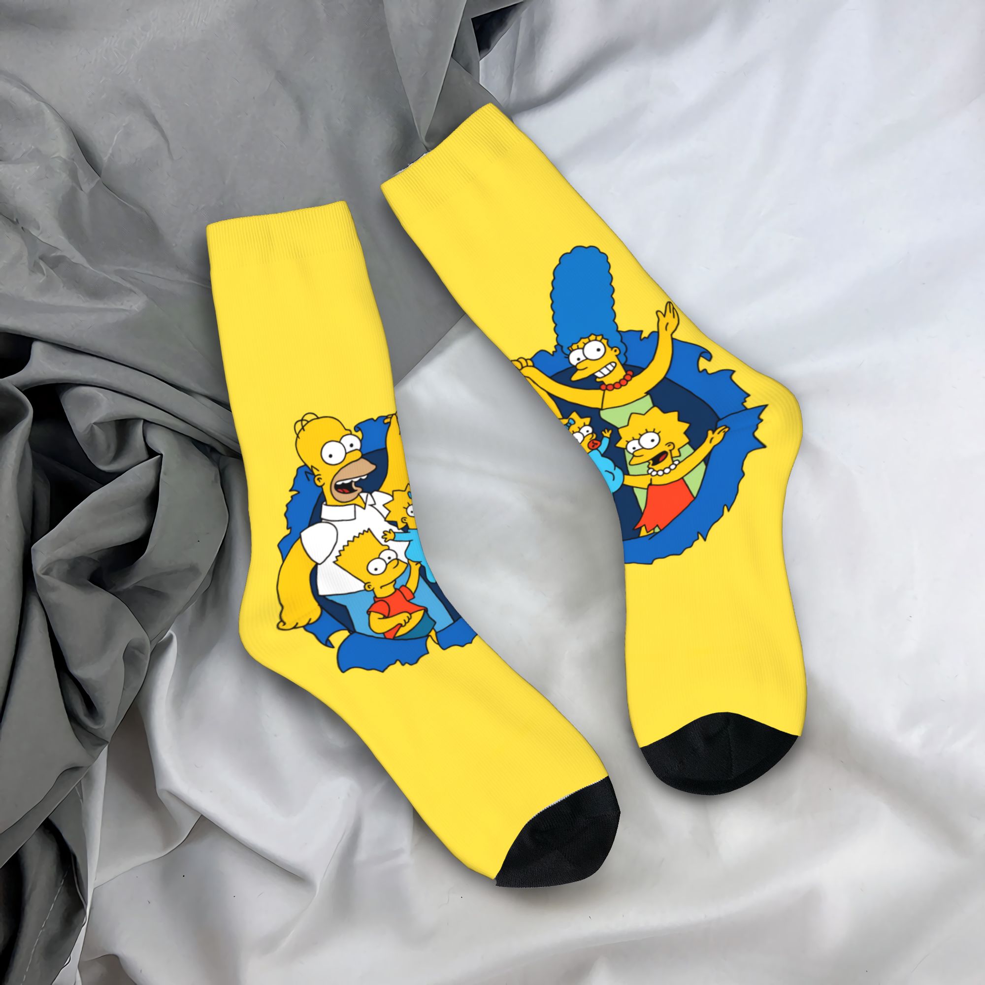 Men'S Fashion Youtube - Meias The S-Simpsons Antiderrapantes para Adultos