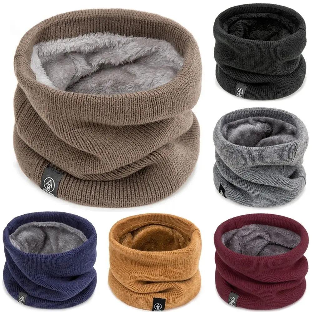 Men Scarf Wool - Moda feminina cachecol de malha sólido