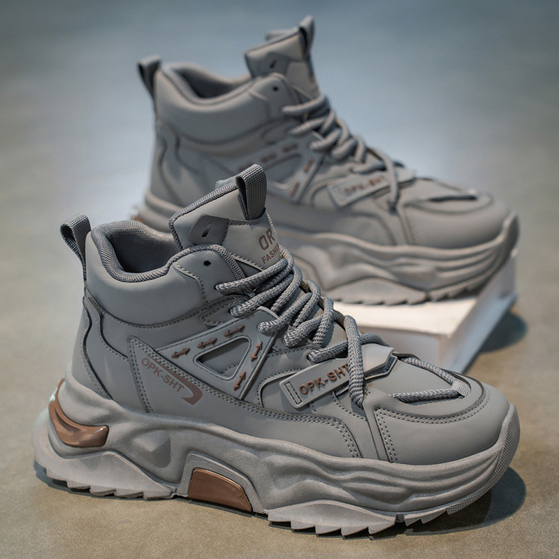 Men'S Fashion Footwear - Alta superior respirável anti deslizamento homem