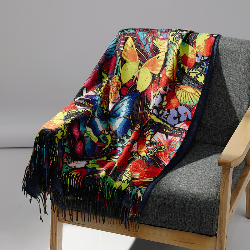 Men Scarf Wool - Marca de luxo pintura a óleo