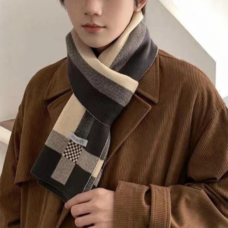 Men Scarf Wool - Novo inverno cachecol masculino manter quente