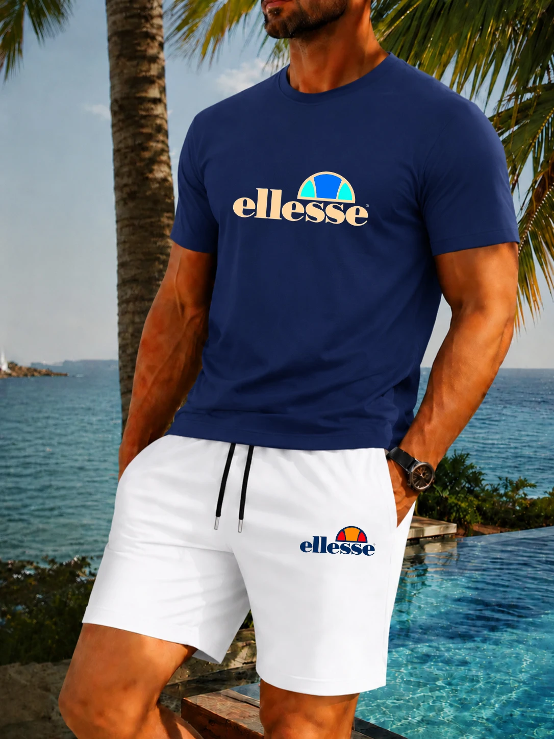Novo Conjunto de Verão Casual  - Mens Fashion Modern avaliação e preço