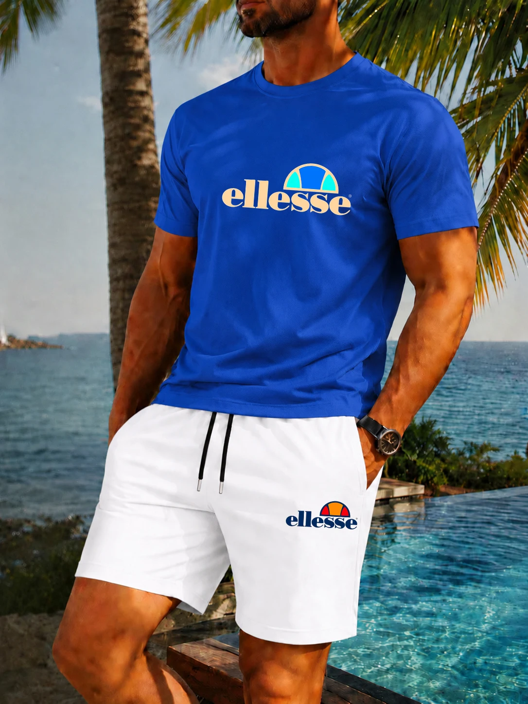 Novo Conjunto de Verão Casual  - Mens Fashion Modern avaliação e preço