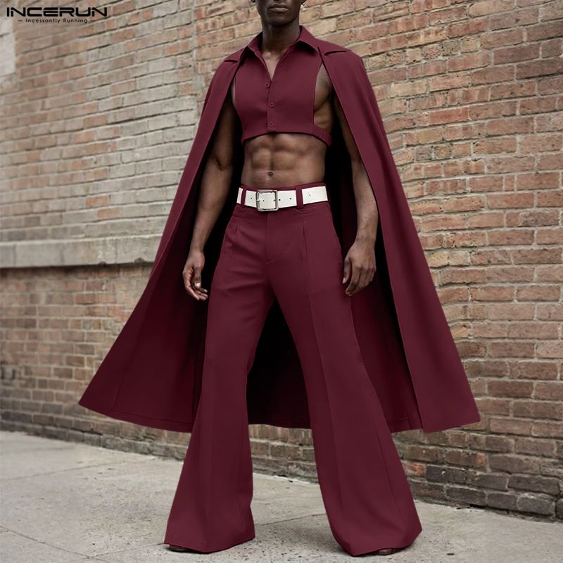 Conjuntos Masculinos INCERUN:  - Men'S Fashion Color avaliação e preço