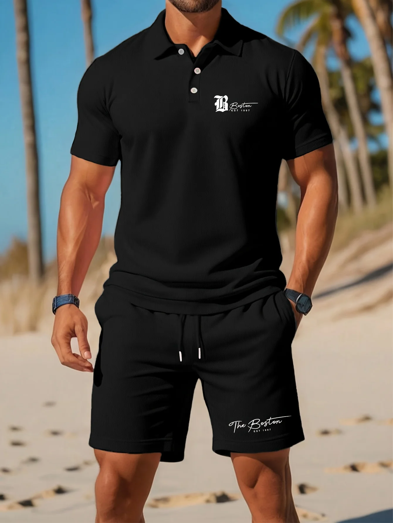 Conjunto de Camisa Polo Mascul - Men'S Fashion Color avaliação e preço