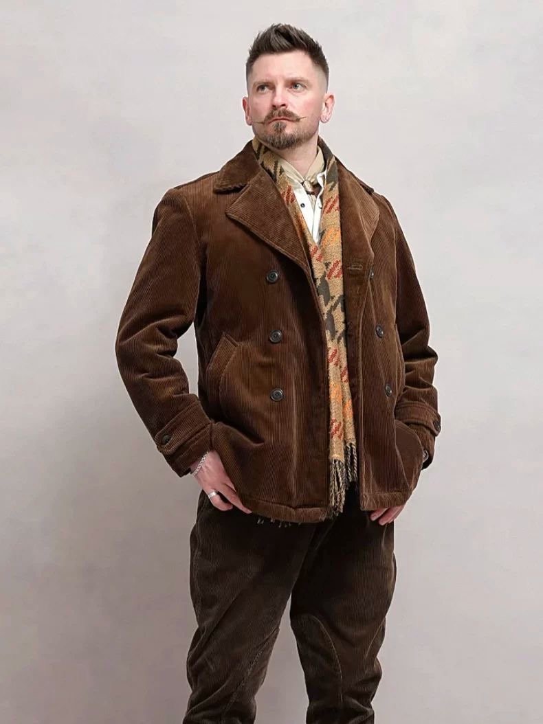 Blazer Masculino Vintage de Ve - Corduroy Jacket Men avaliação e preço