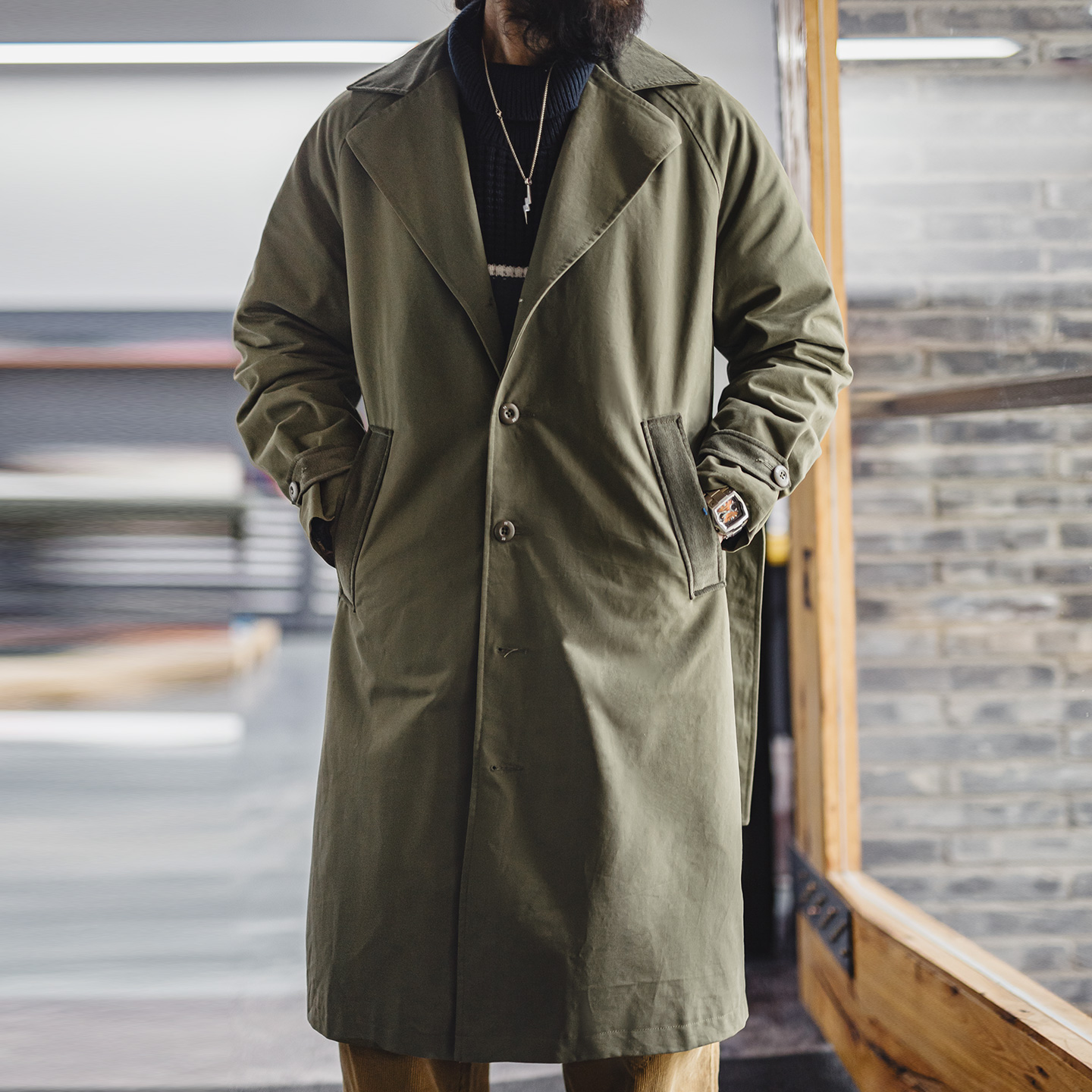 Casaco Trench Vintage Masculin - Corduroy Jacket Men avaliação e preço