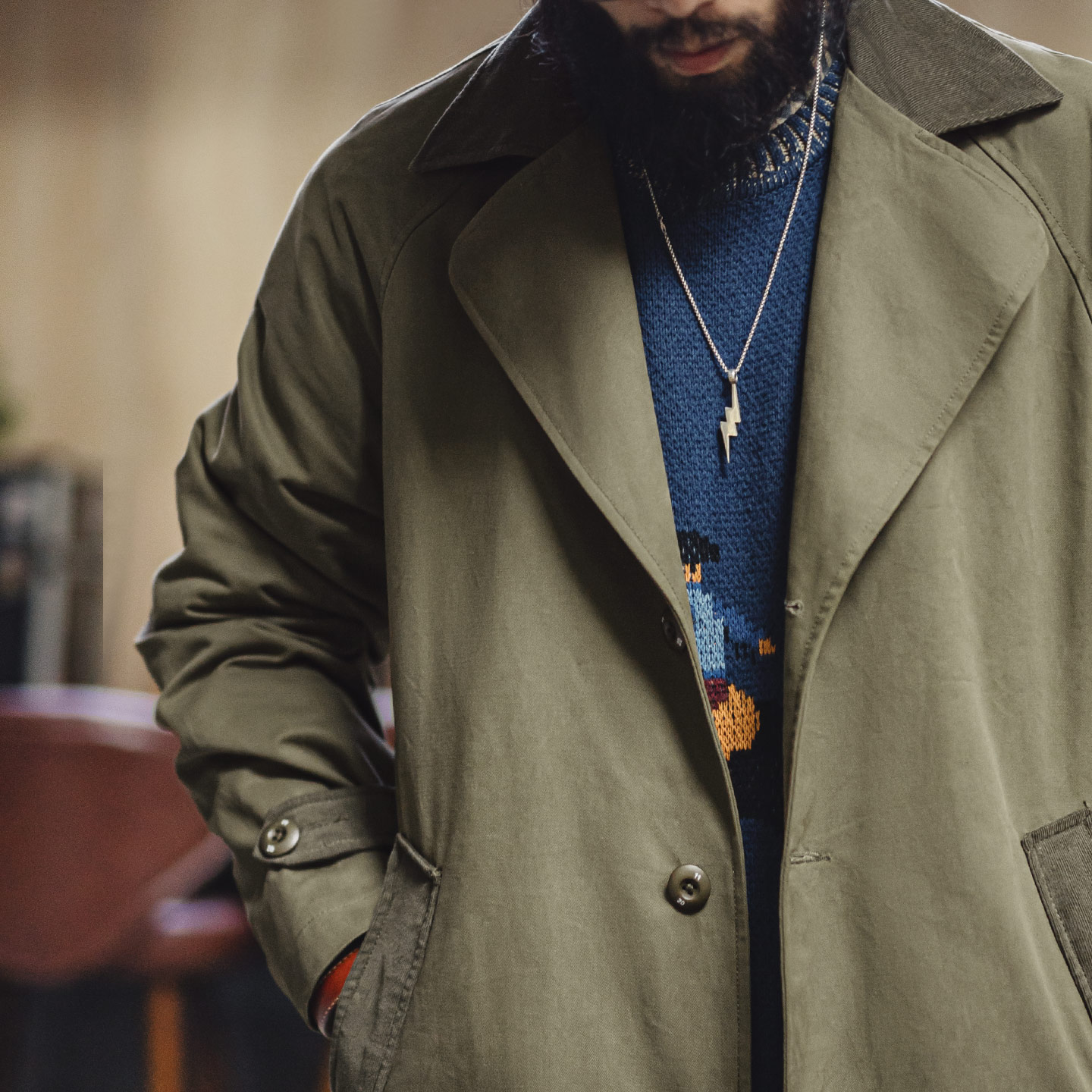 Casaco Trench Vintage Masculin - Corduroy Jacket Men avaliação e preço