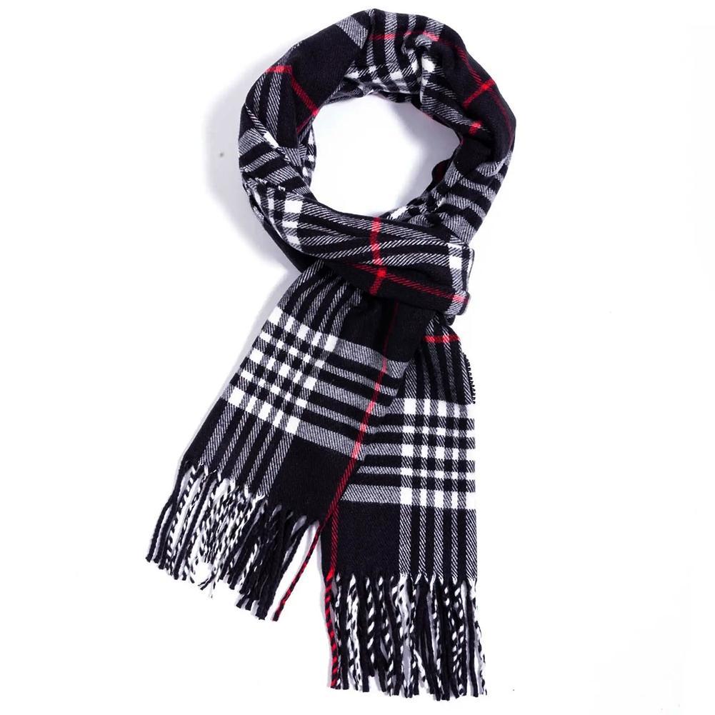 Lenços de inverno estilo britâ - Men Scarf Wool avaliação e preço