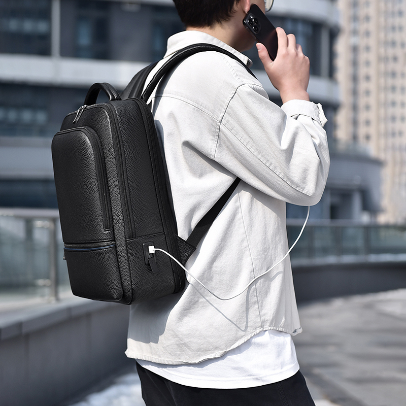 Mochila de couro PU para homen - Mens Fashion Blog avaliação e preço