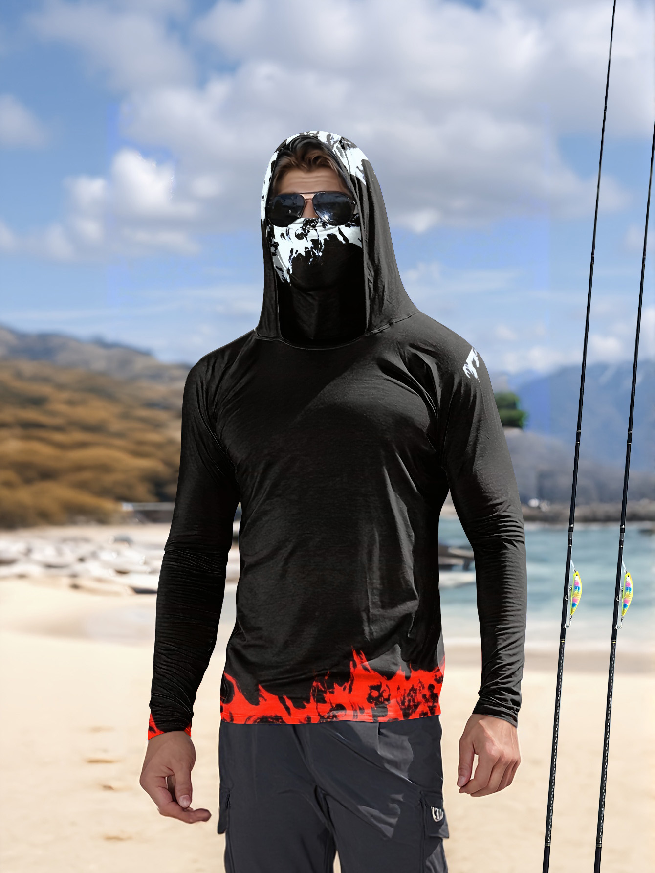 Camisa de pesca masculina com  - Men'S Fashion For Summer 2026 avaliação e preço