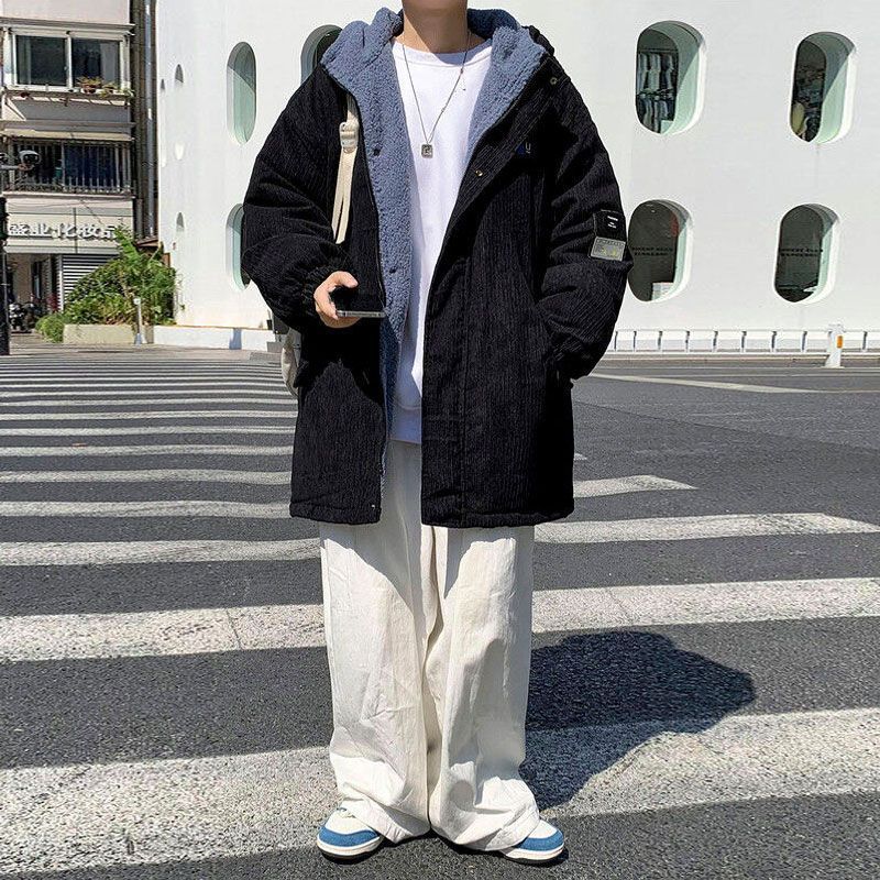 Homem veludo acolchoado jaquet - Corduroy Jacket Men avaliação e preço