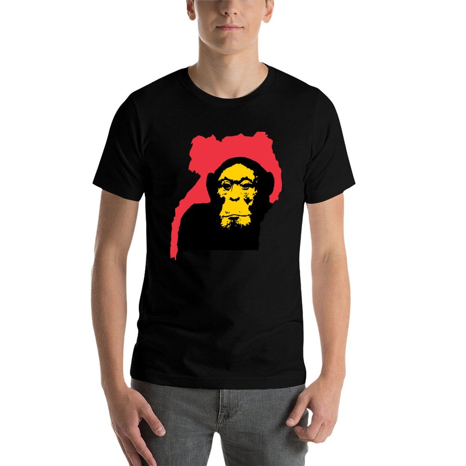 Camiseta de Chimpanzé da Ugand - Men Fashion Uganda avaliação e preço