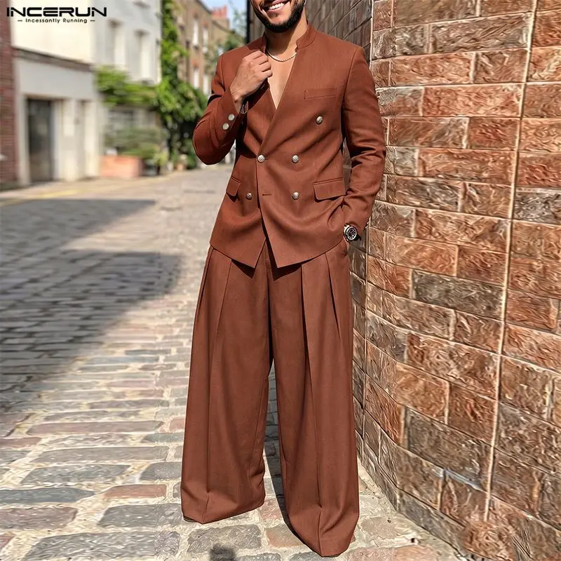 Conjuntos Masculinos INCERUN,  - Men'S Fashion Color avaliação e preço
