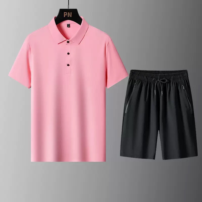 Conjunto de Camiseta Polo de M - Men'S Fashion Color avaliação e preço
