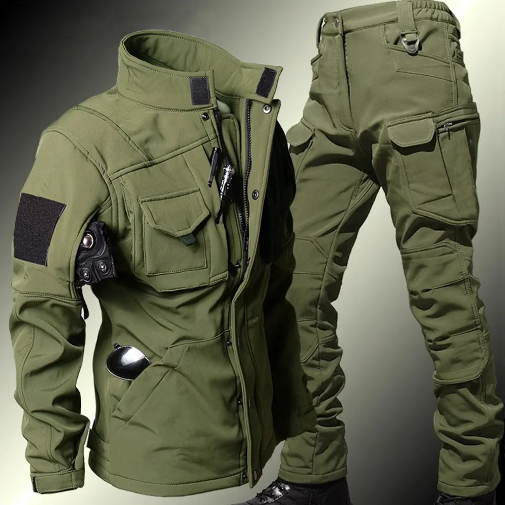 Conjunto tático de pele de tub - Corduroy Jacket Men avaliação e preço