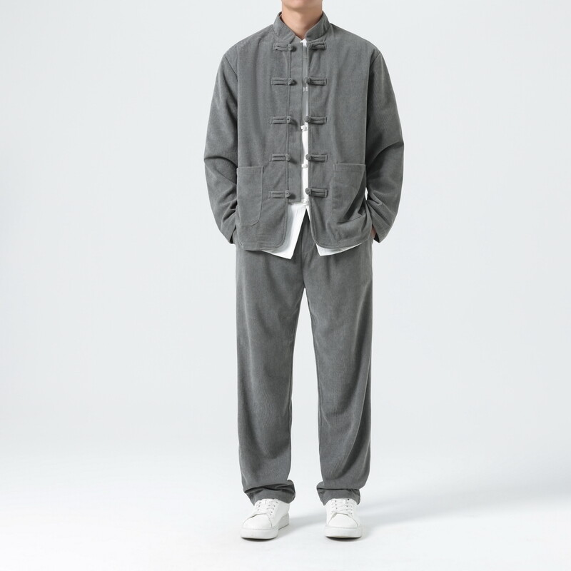 Conjuntos de veludo masculino  - Corduroy Jacket Men avaliação e preço