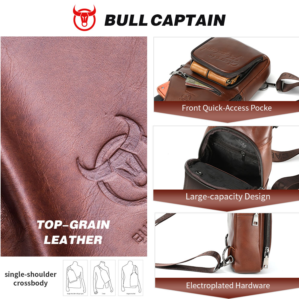 Bolsa de Peito em Couro Genuín - Mens Fashion Blog avaliação e preço