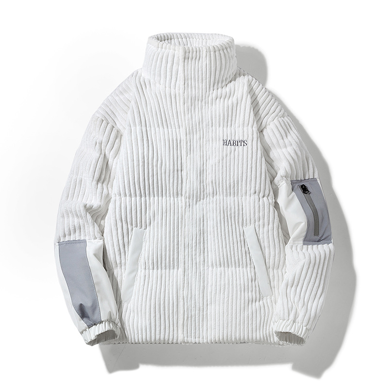 Maqvob alta qualidade ue eua t - Corduroy Jacket Men avaliação e preço