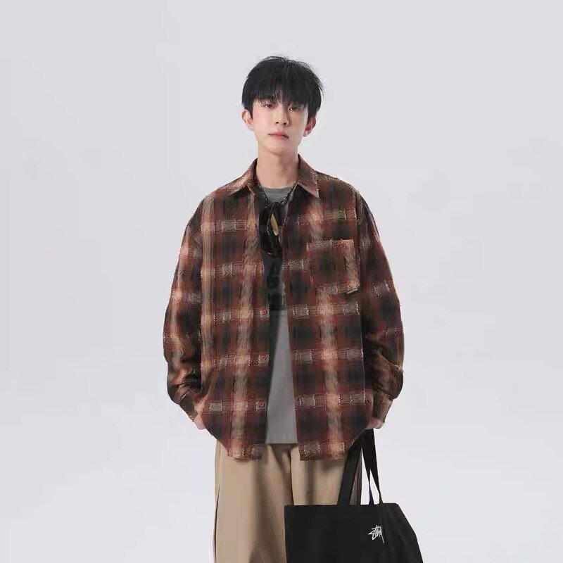 2025 nova camisa xadrez mascul - Men'S Fashion Essentials 2025 avaliação e preço