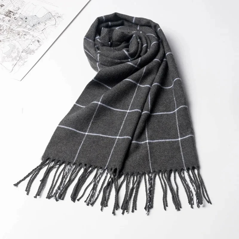 2024 novo inverno cachecol mas - Men Scarf Wool avaliação e preço