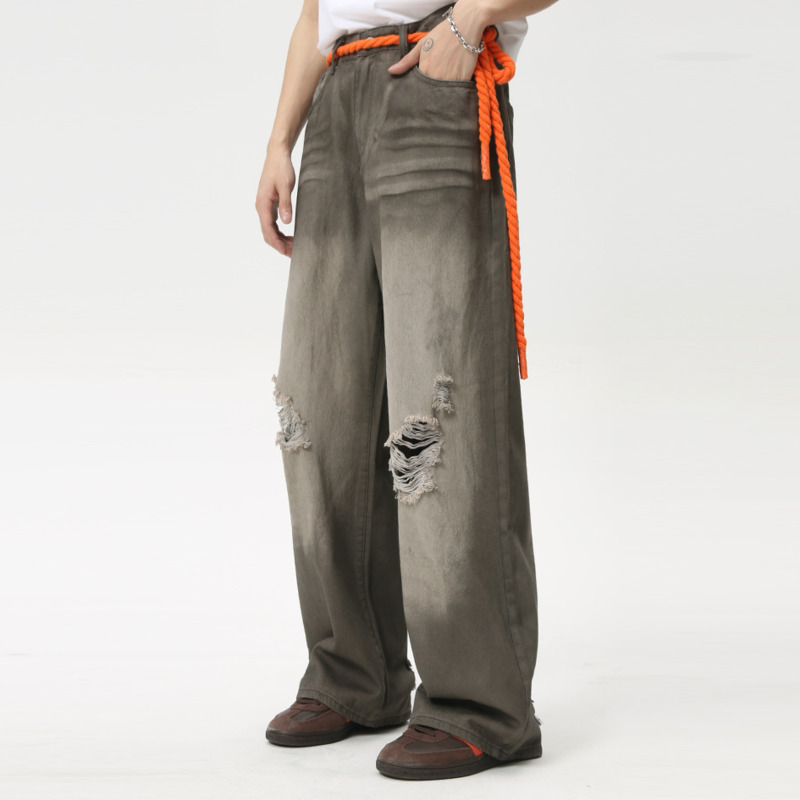 Jeans de perna solta de tubo r - Men'S Fashion Youtube avaliação e preço