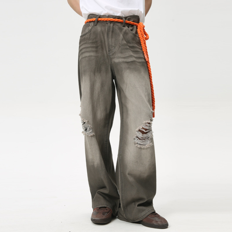 Jeans de perna solta de tubo r - Men'S Fashion Youtube avaliação e preço